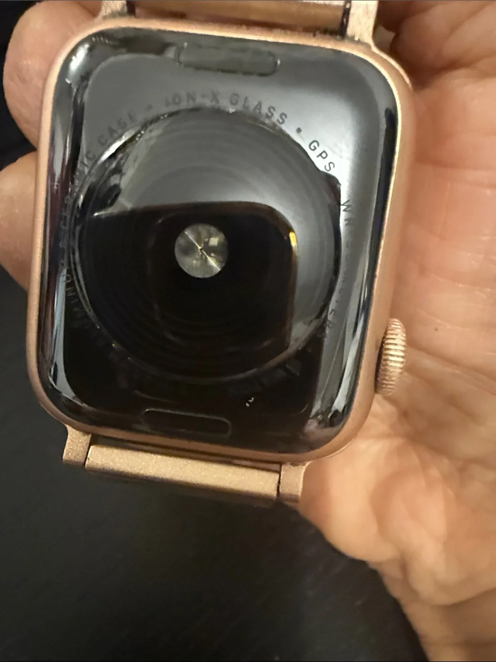 Apple Rose Gold Smartwatch with Mesh Milanese Band